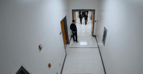 Monitor restricted area entrances for loitering